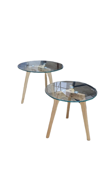 Paire de bouts de canapé