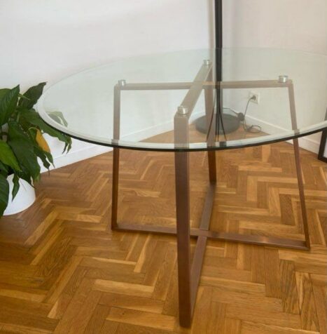 Table ronde en verre – Image 4