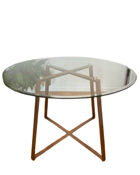 Table Ronde en Verre