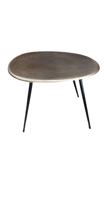 Table basse métal or