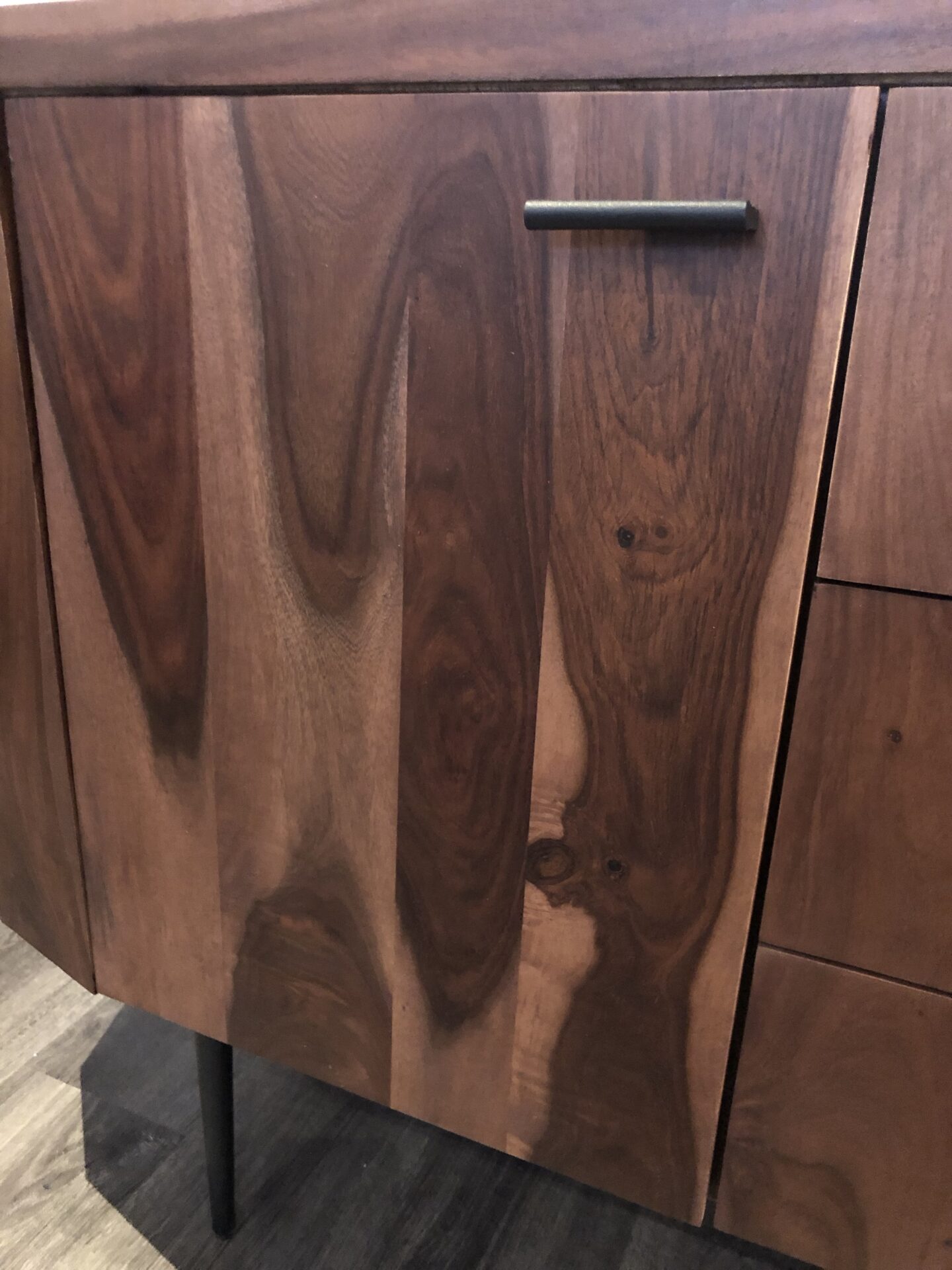 Enfilade Buffet Console. JADE. Palissandre et marbre vert – Image 3