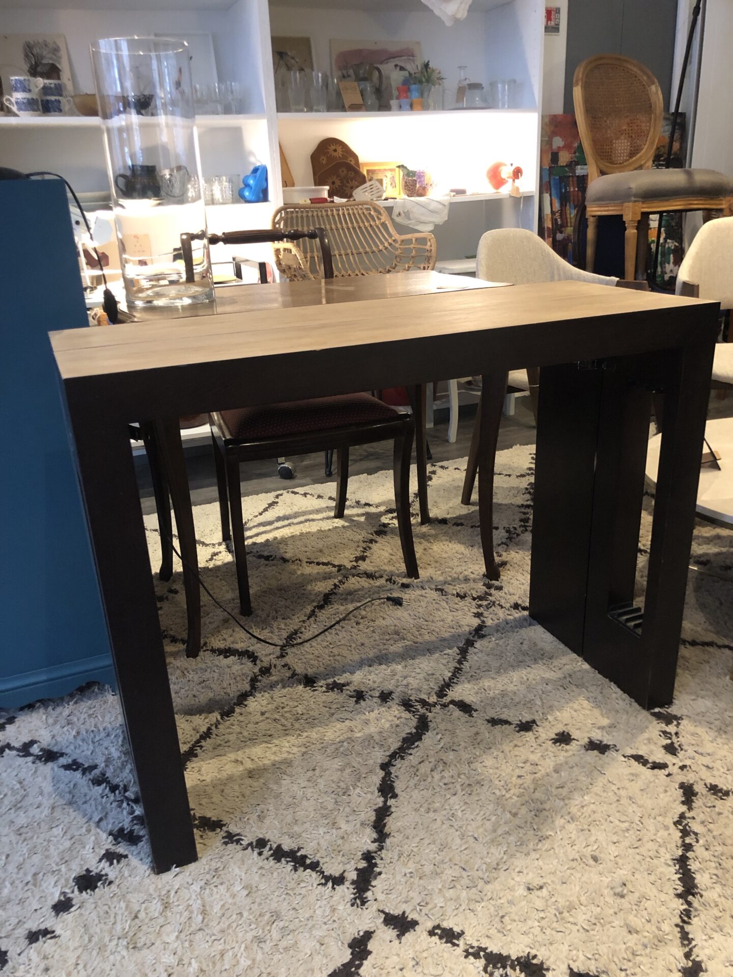 Console | Table extensible avec 4 rallonges 40 cm à 224 cm – Image 2