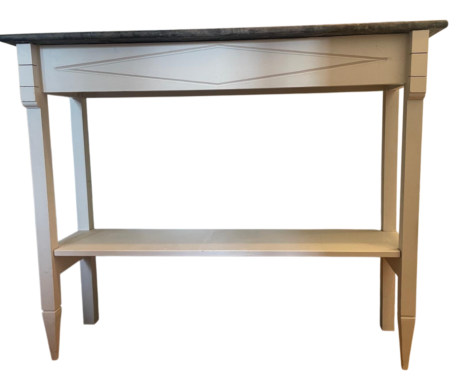 Console avec plateau en marbre gris