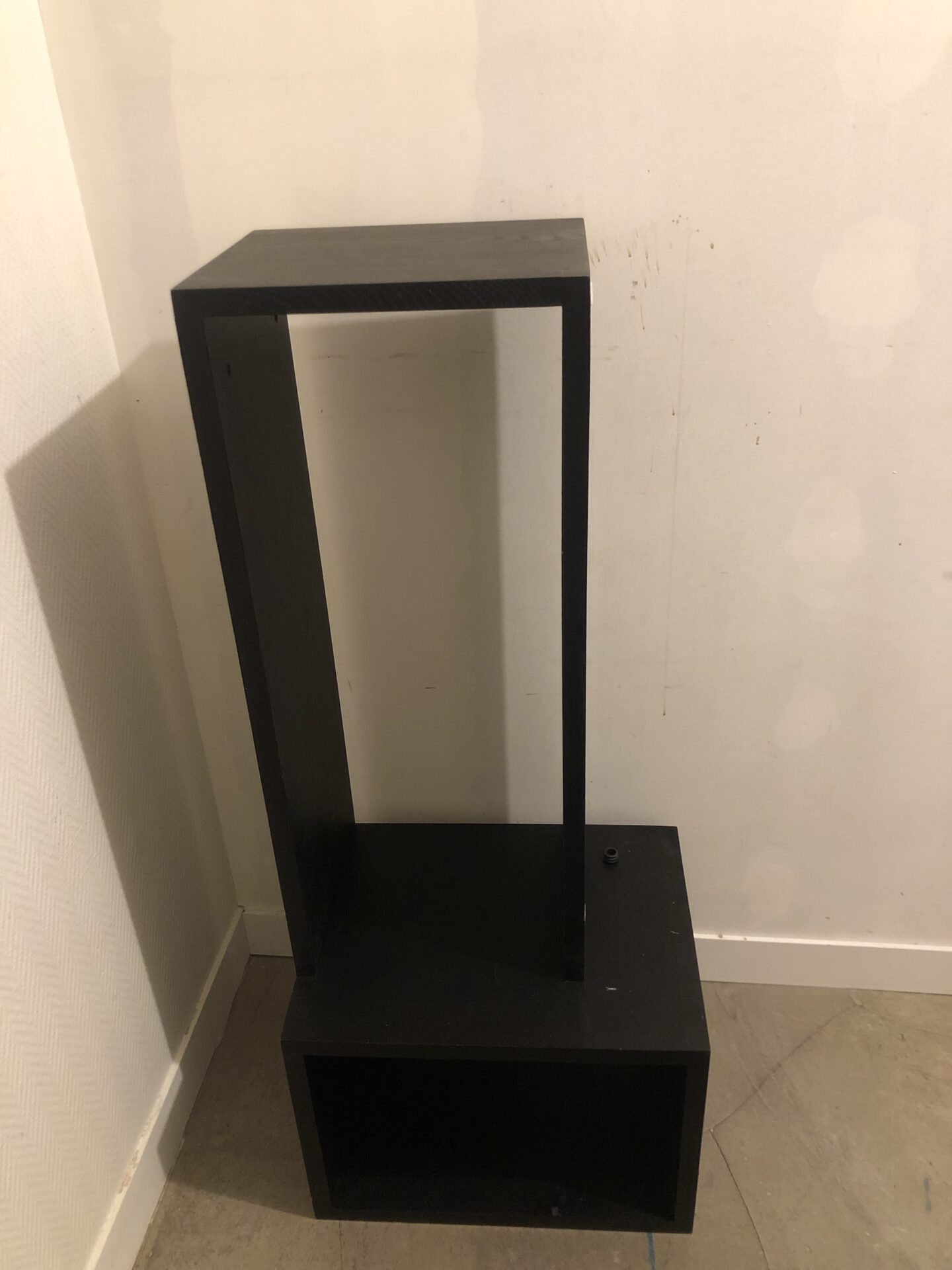 Étagères / meuble tv / séparateur de pièces en bois noir – Image 4