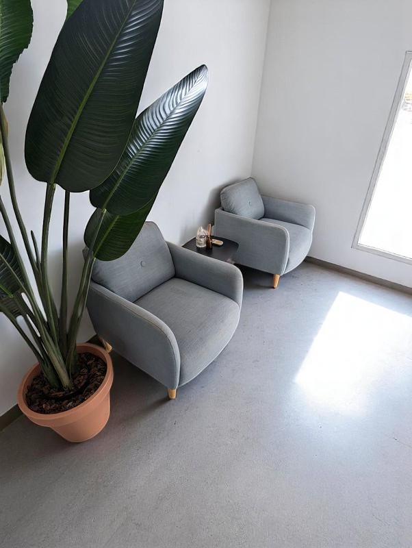 2 fauteuils cosy de couleur bleu – Image 3