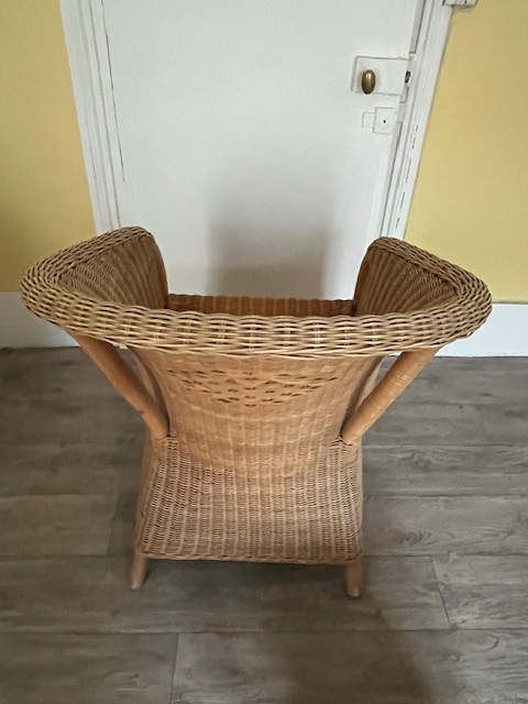 3 fauteuils en osier IKEA vintage – Image 5