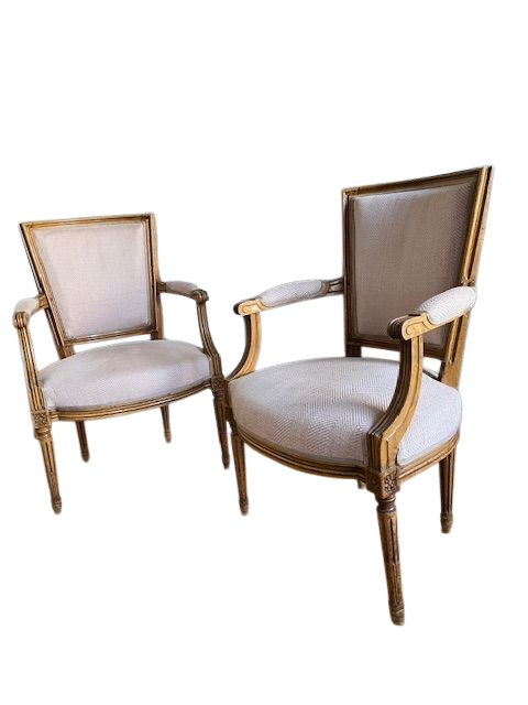 Paire de fauteuil style Louis XVI