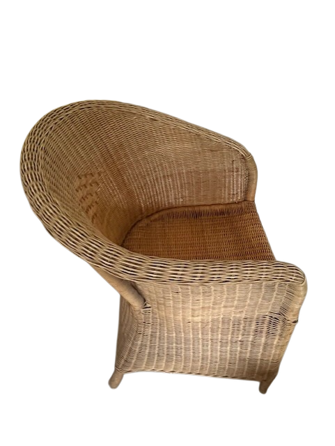 3 fauteuils en osier IKEA vintage – Image 2