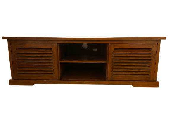 Meuble TV / Hifi en bois exotique