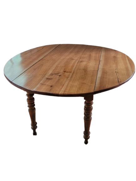 Table a volets OVALE en noyer