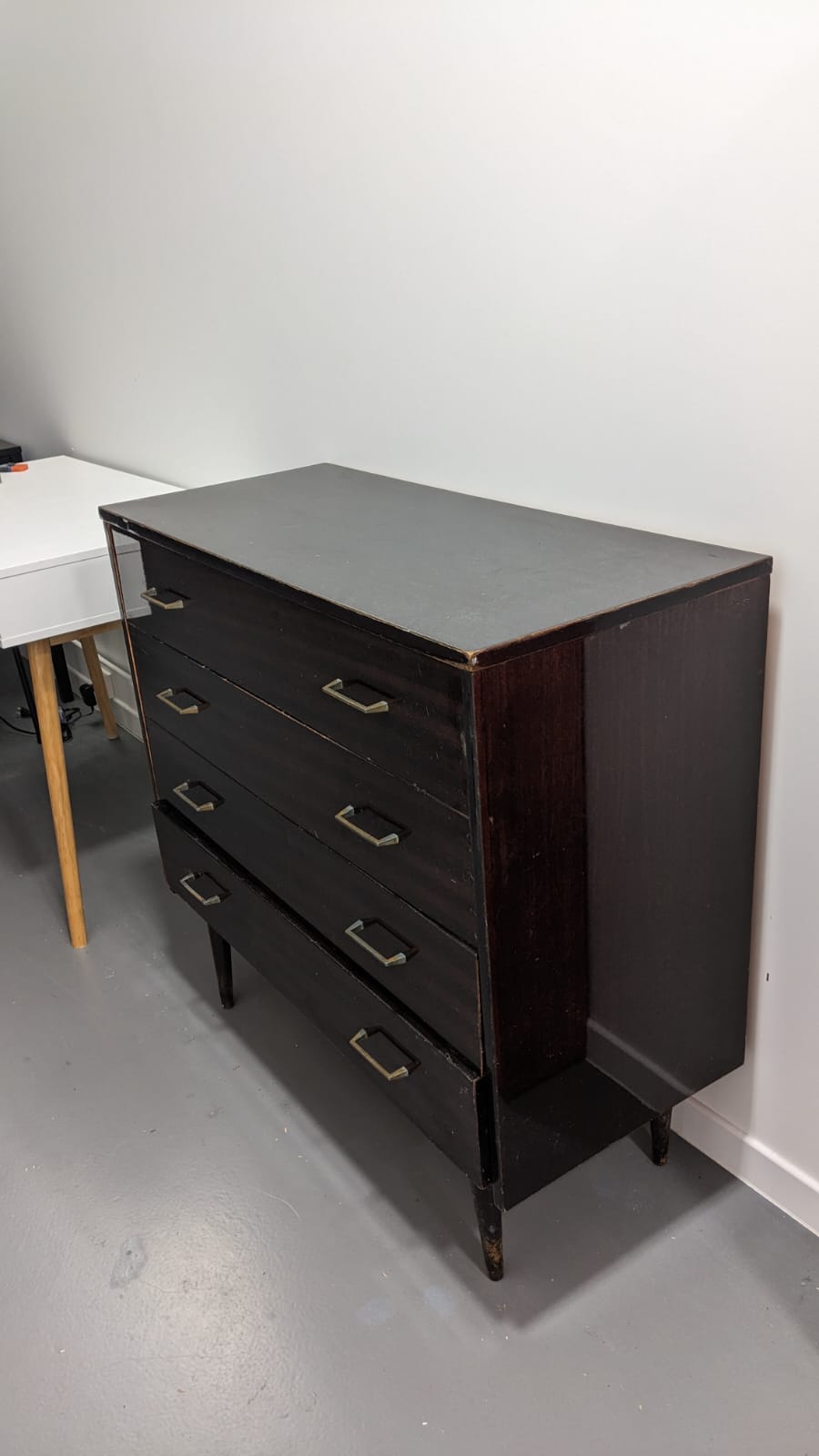 Commode vintage formica 4 tiroirs – Image 3