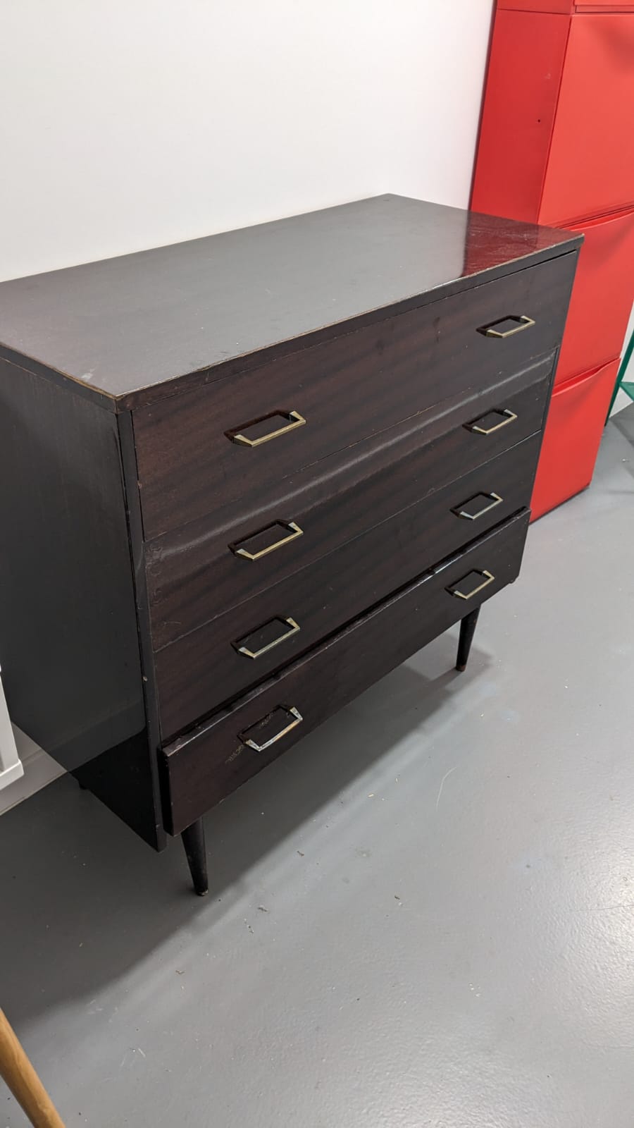 Commode vintage formica 4 tiroirs – Image 2