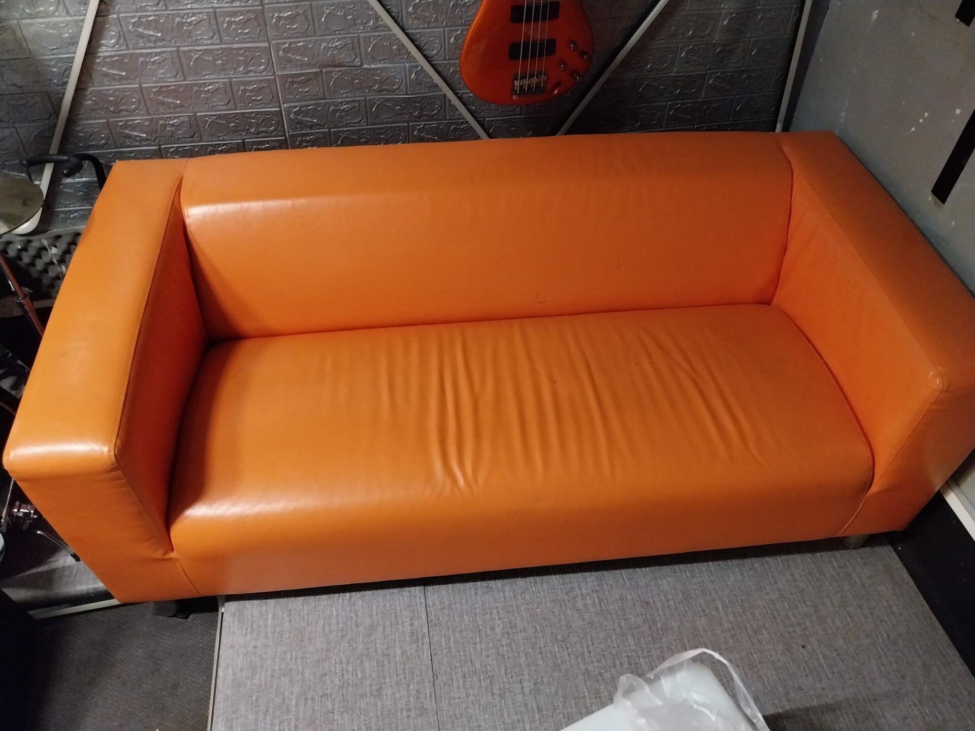 Canapé skai orange pop – Image 2