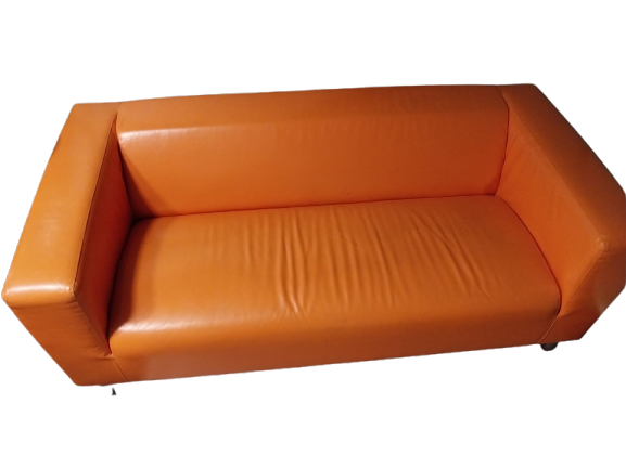Canapé skai orange pop