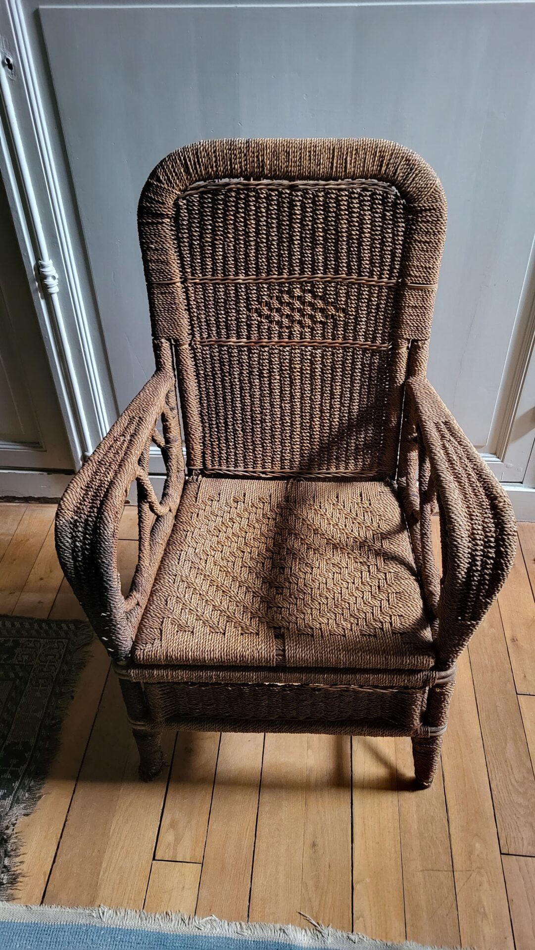 2 Fauteuils en paille – Image 2