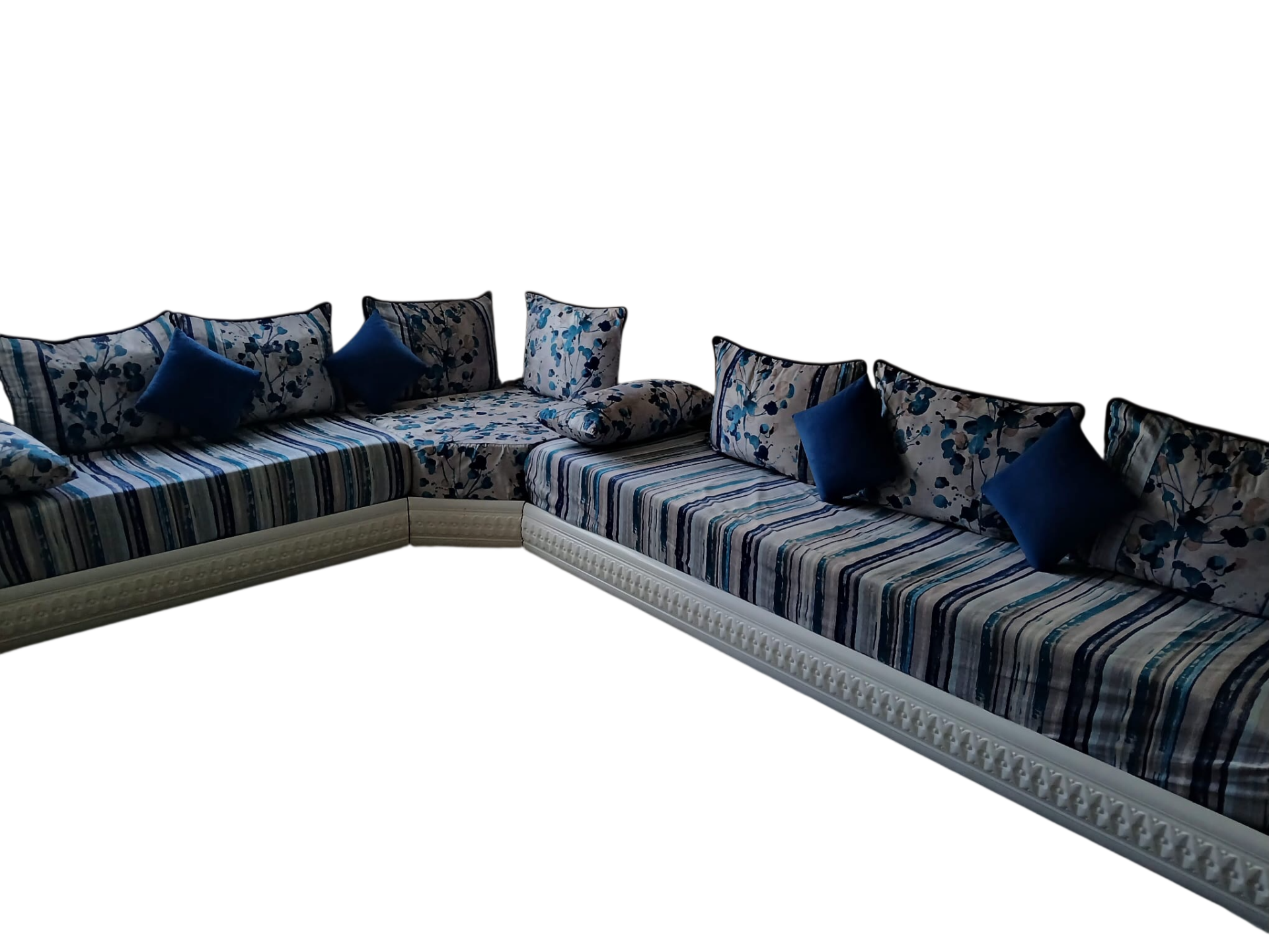 Salon banquette et ses coussins