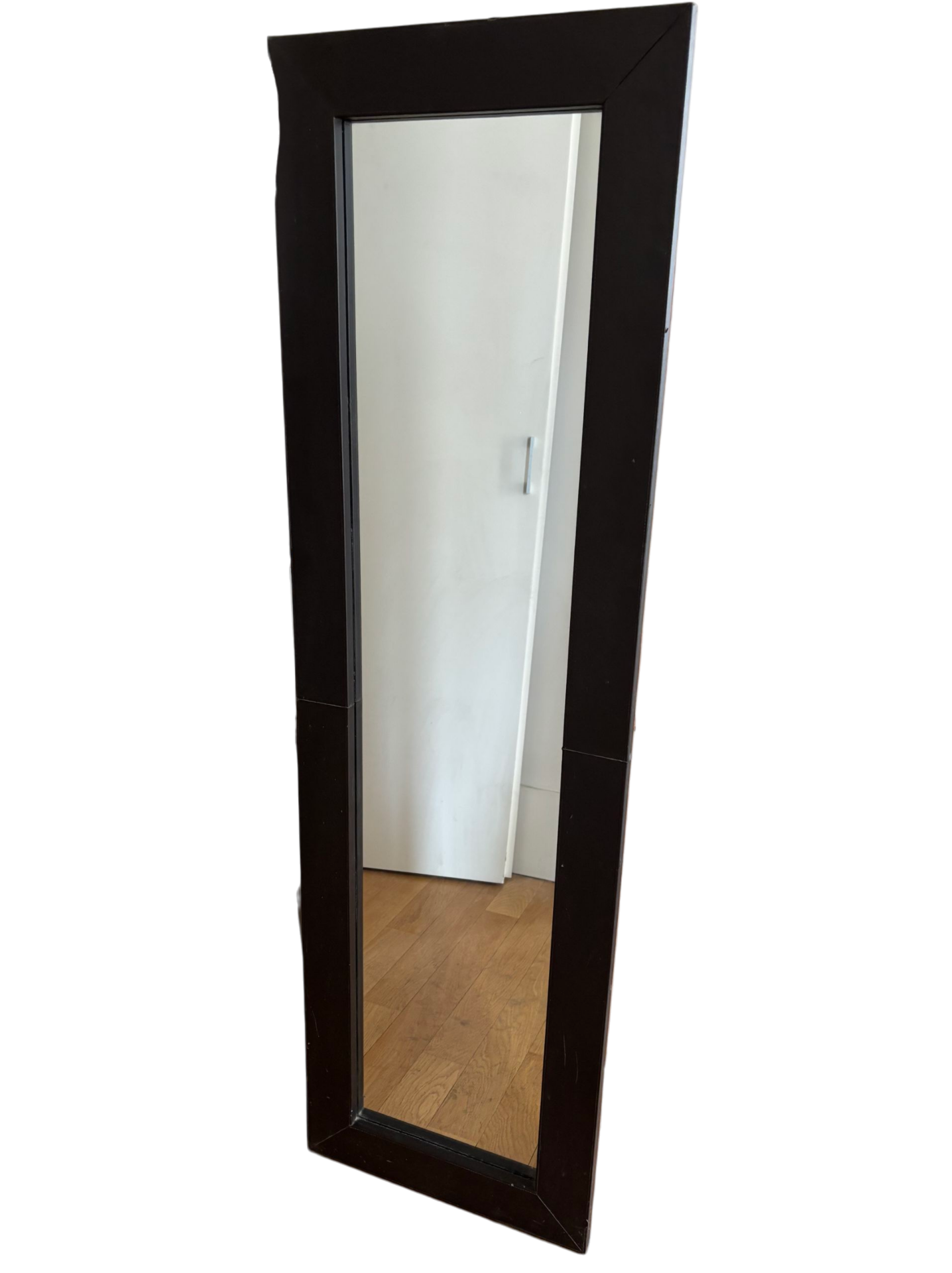 Miroir mural ou à poser vertical ou horizontal cuir