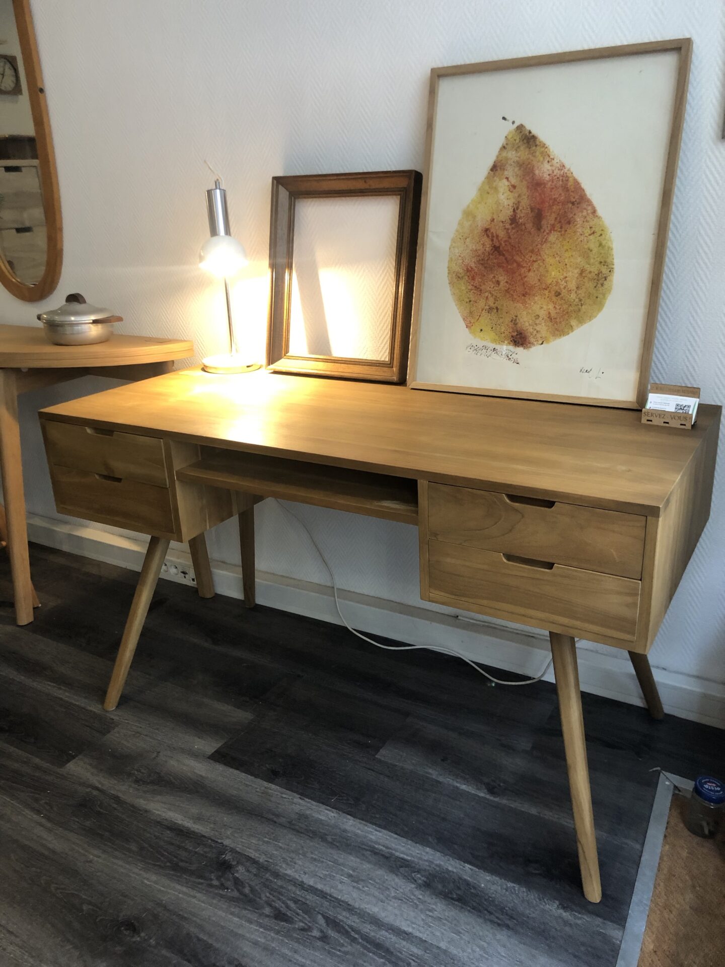 Bureau en teck ISAURE – Image 4