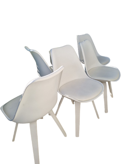 lot de 6 chaises contemporaines JAYA
