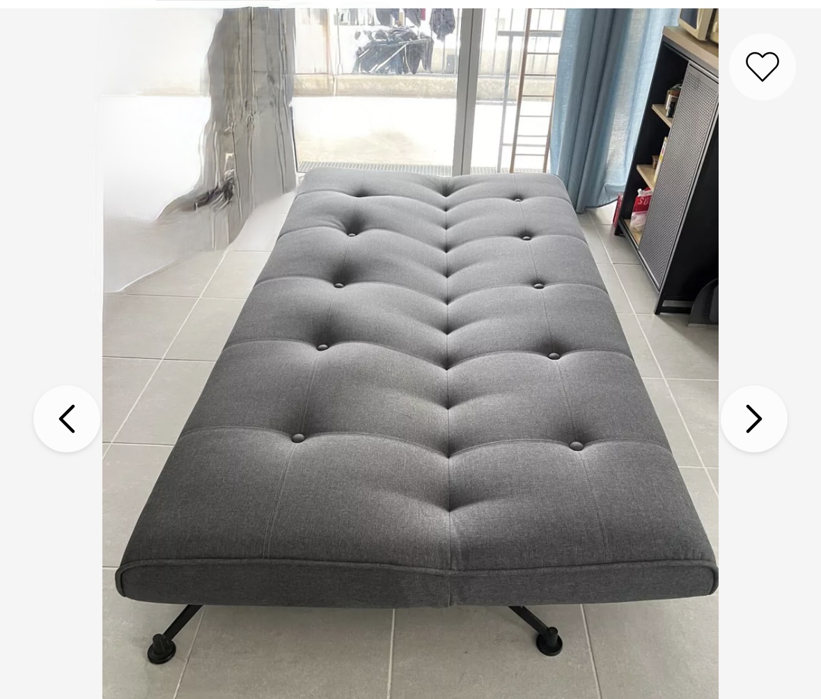 Canapé Habitat convertible style "Eames" – Image 3