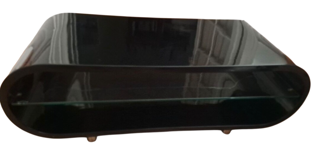 Table basse TECHLINK bois laqué et verre – Image 2