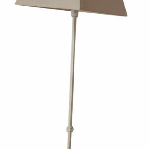 Lampadaire abat jour carré en lin beige