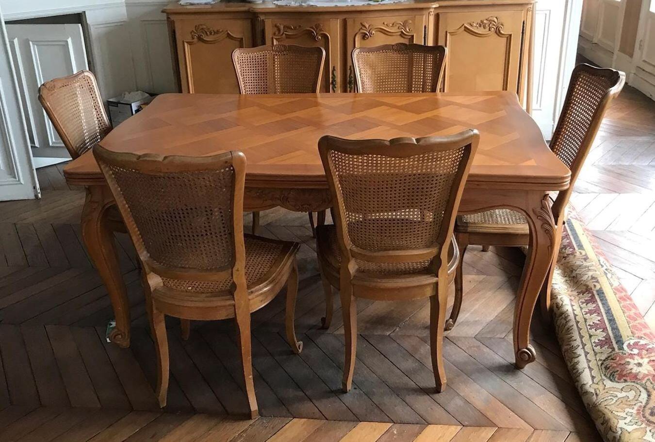 6 chaises cannées. Vendables par 2 – Image 3