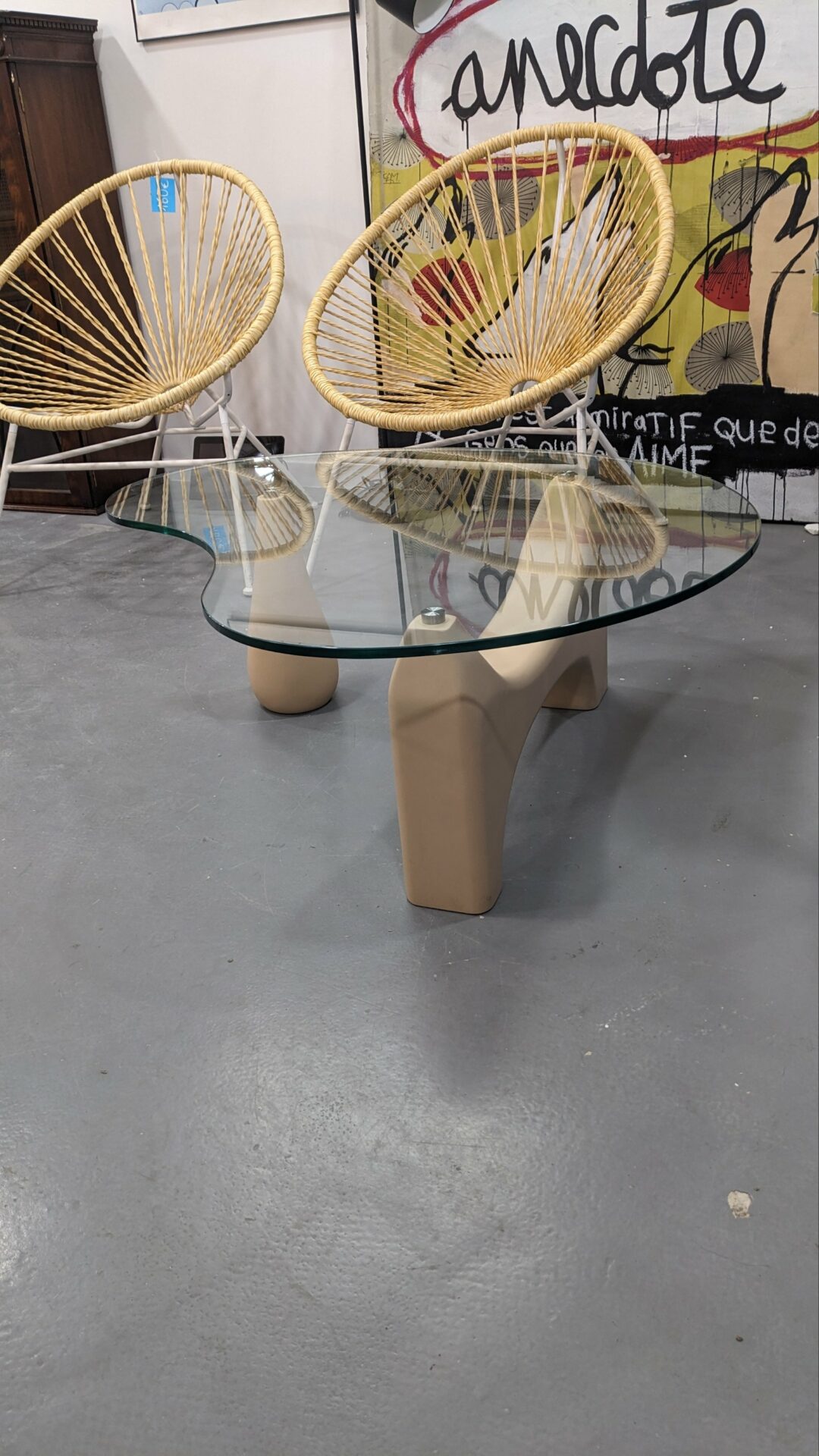 Table basse haricot ORWELL bois beige – Image 5