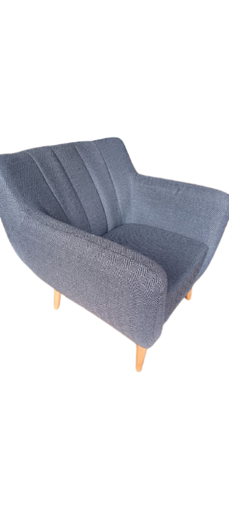 Fauteuil gris design scandinave