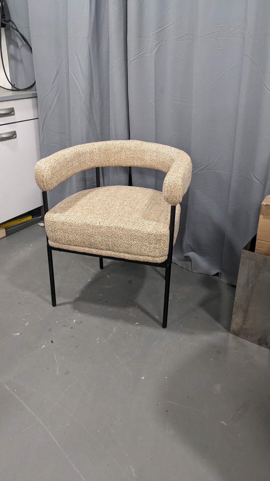 Paire de fauteuils ARCADE jaune moucheté – Image 4