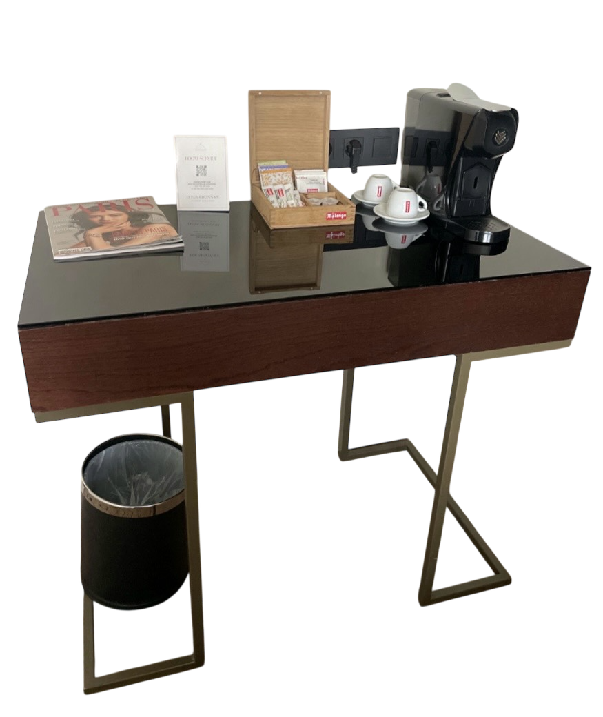 Bureau en verre fumé