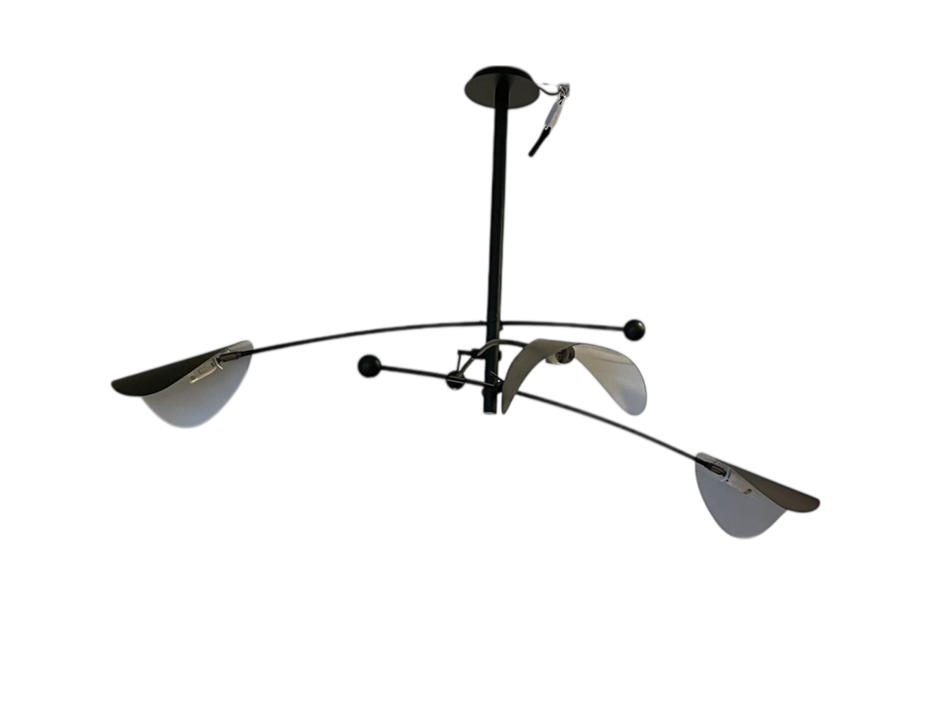 Plafonnier 3 bras orientables en metal noir AMPM – Image 8