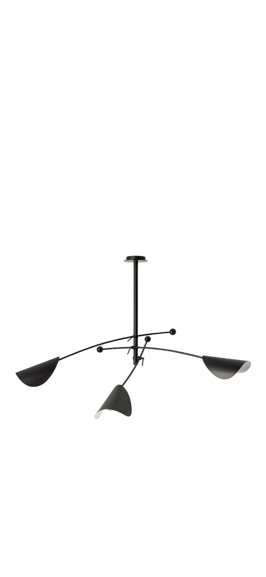 Plafonnier 3 bras orientables en metal noir AMPM – Image 10