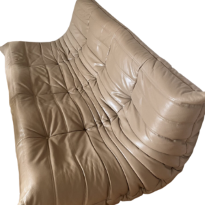 Canapé TOGO LIGNE ROSET cuir taupe