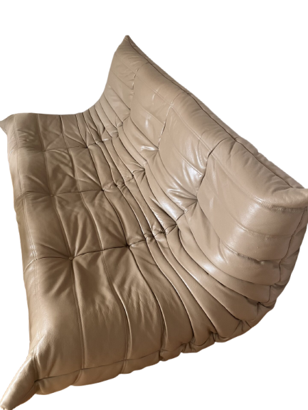 Canapé TOGO LIGNE ROSET cuir taupe