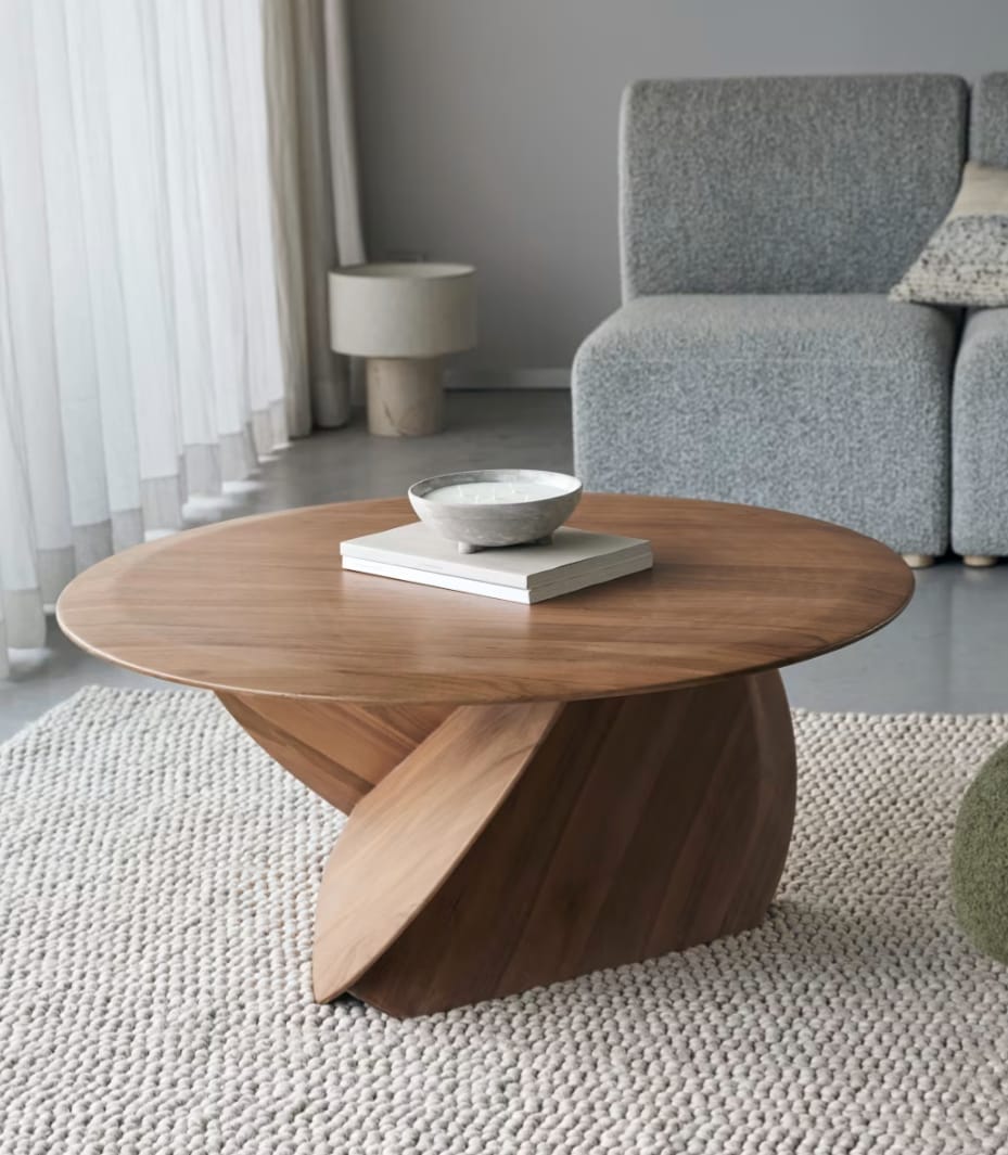 Table basse en teck massif Gonzague – Image 2