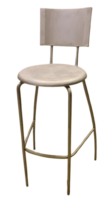 Tabouret Bar Vintage Années 80 avec dossier