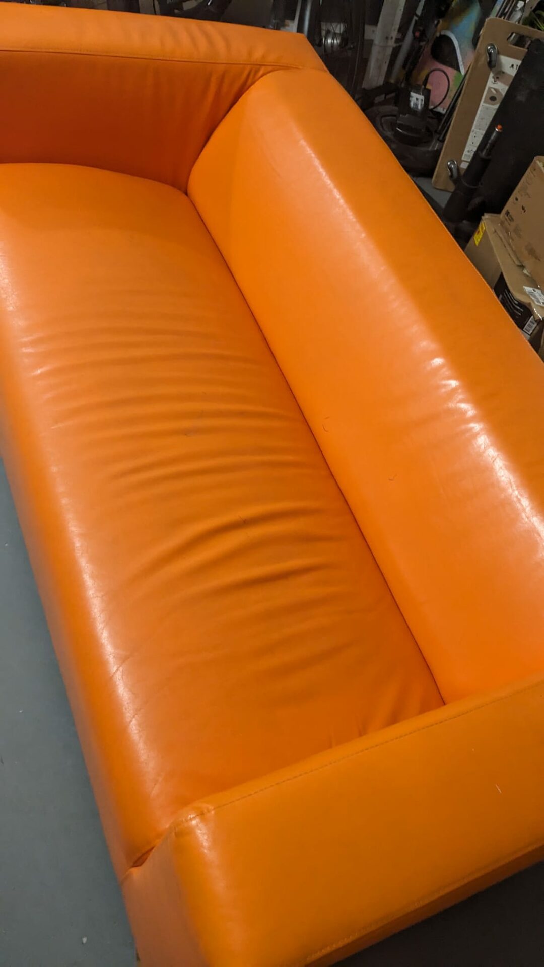 Canapé skai orange pop – Image 3
