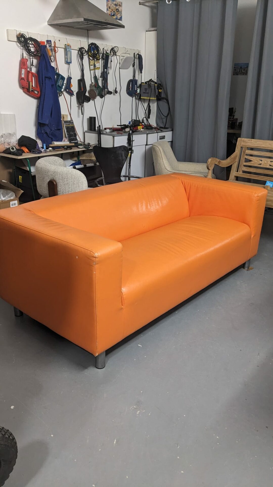 Canapé skai orange pop – Image 2