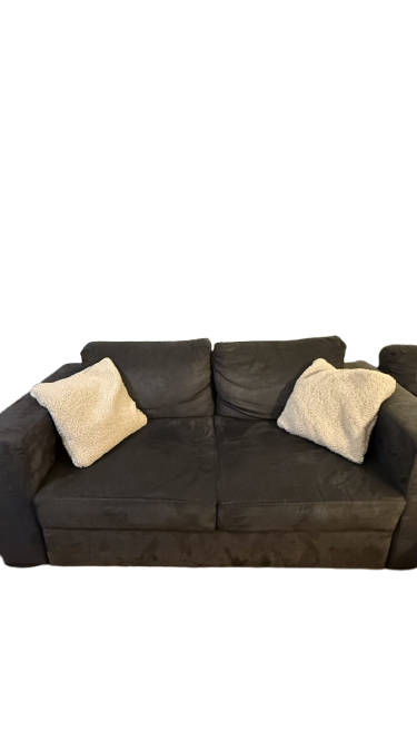 Canapé gris anthracite modulable et convertible