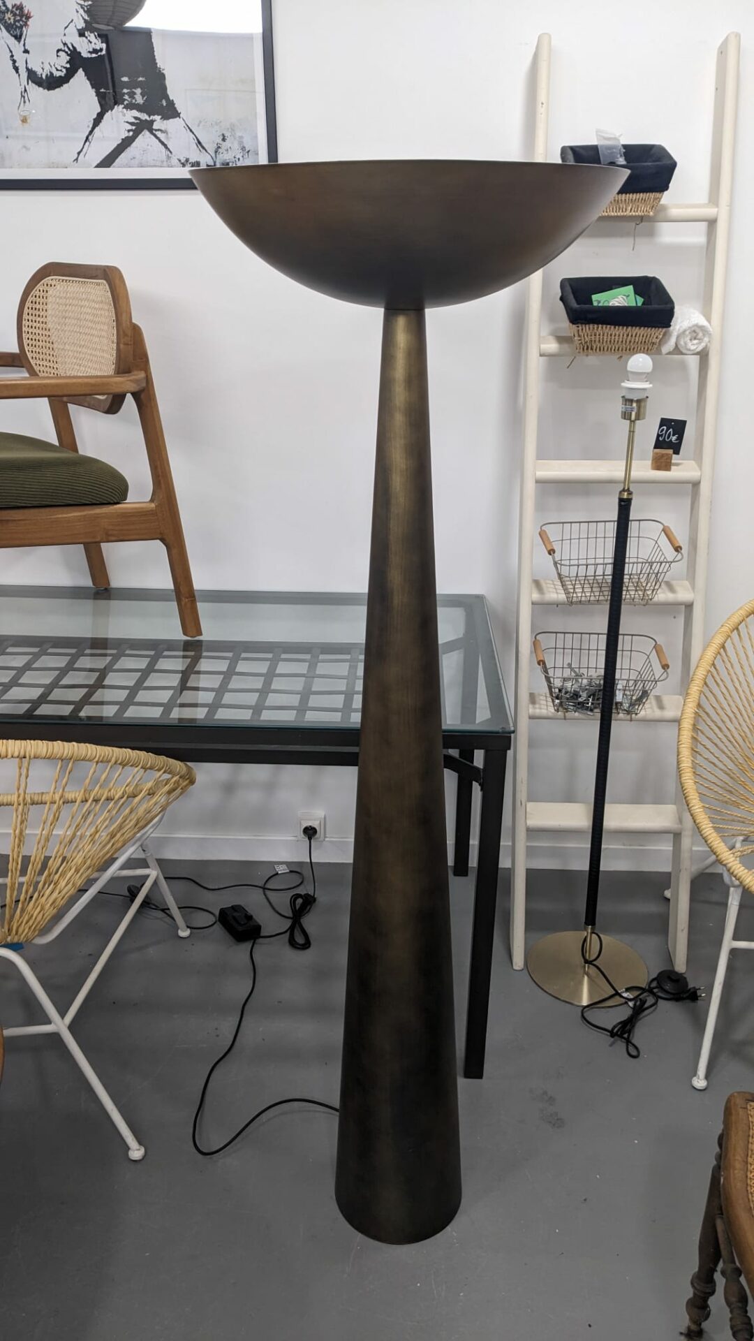 Lampadaire OLYMPE, halogène bronze – Image 2