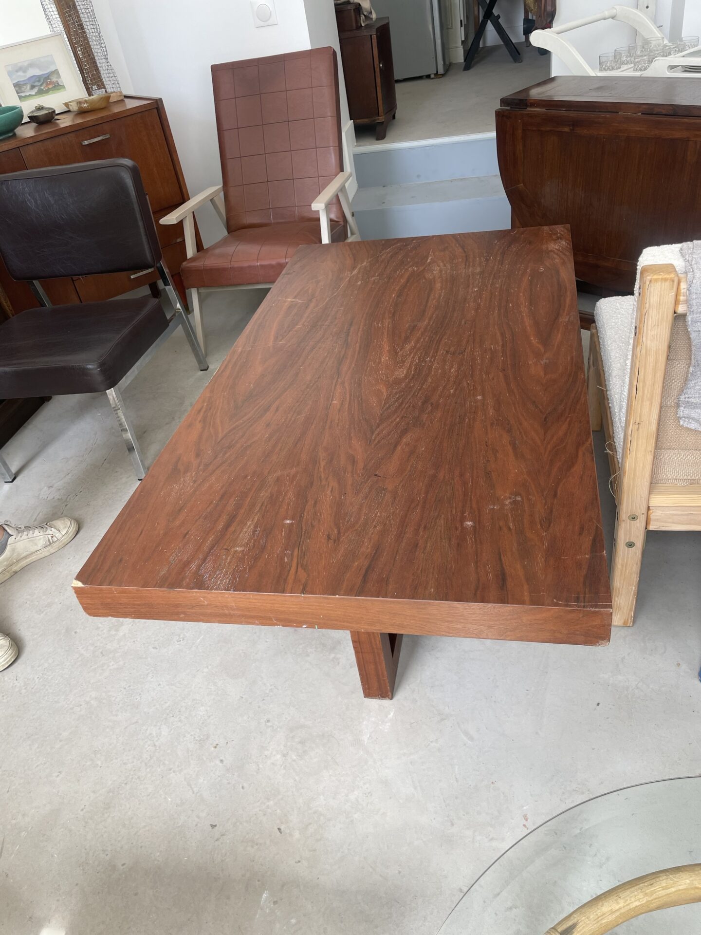Table basse bois, plateau « menthe à l’eau » – Image 11