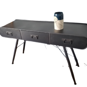 Console design en métal noir