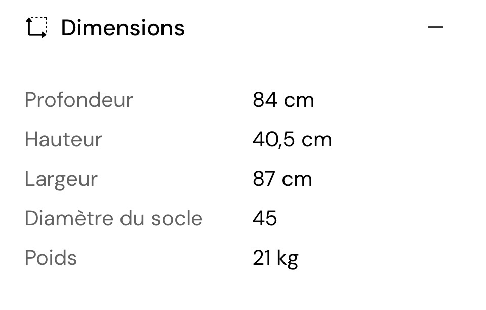 Table basse bois peint blanc argile « Estelle » – Image 5