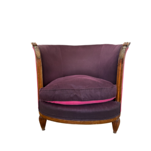 Paire de fauteuils tonneau