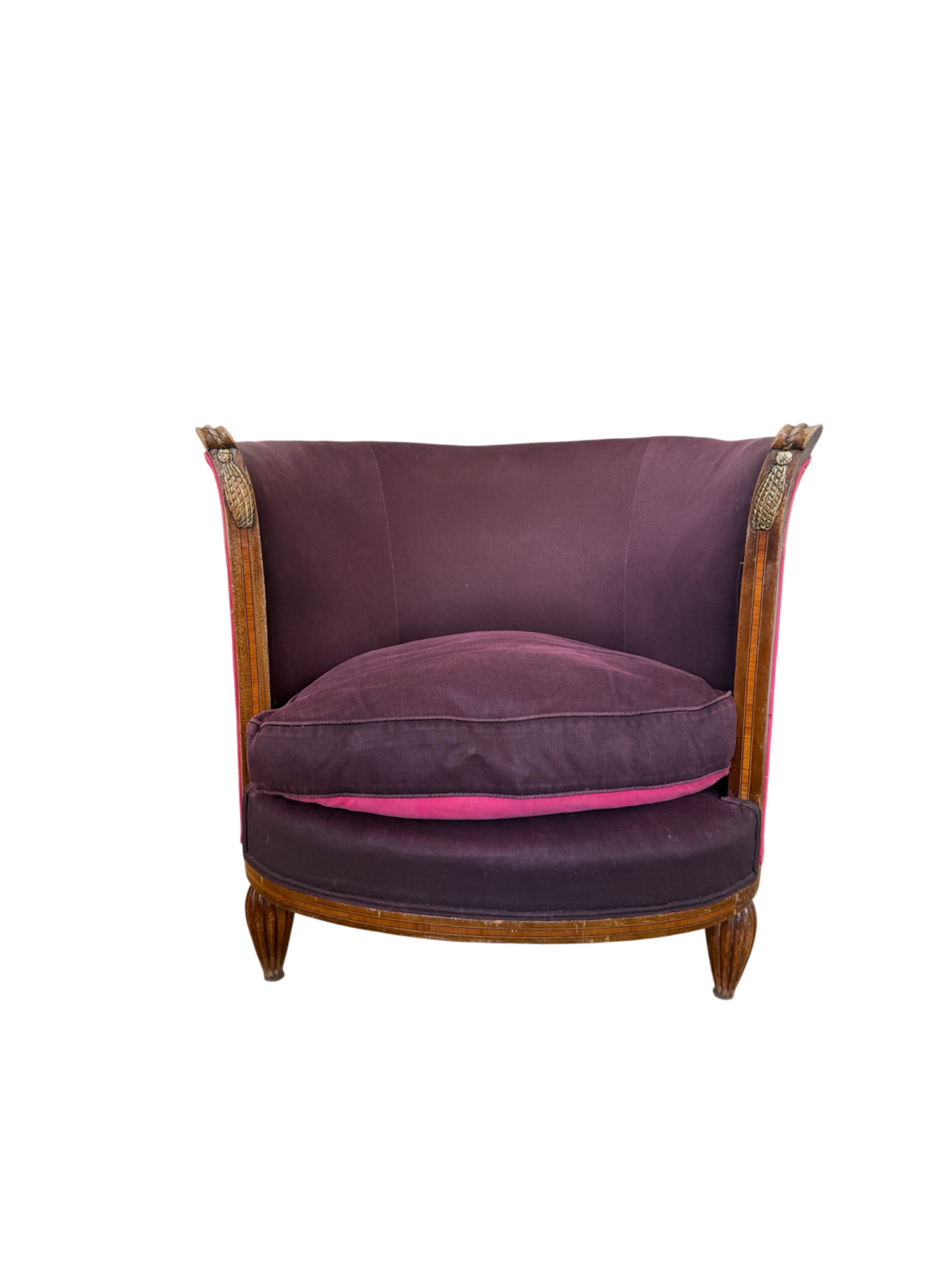 Paire de fauteuils tonneau