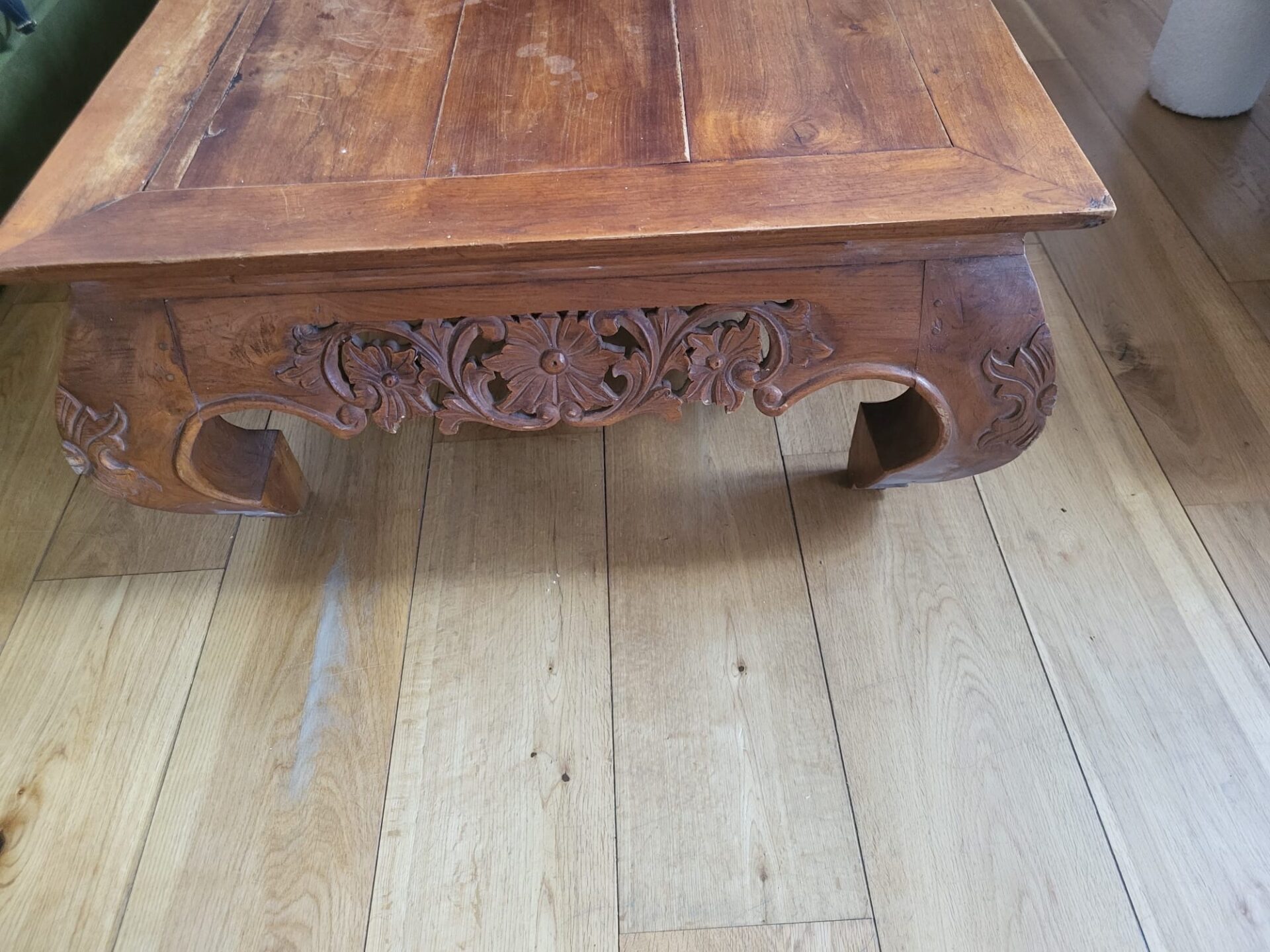 Table basse en bois ancienne – Image 3