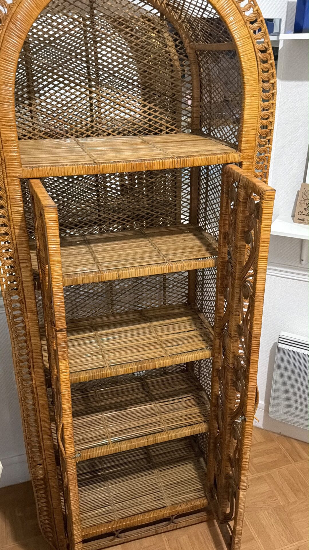 Armoire en osier tressé des années 60 – Image 12