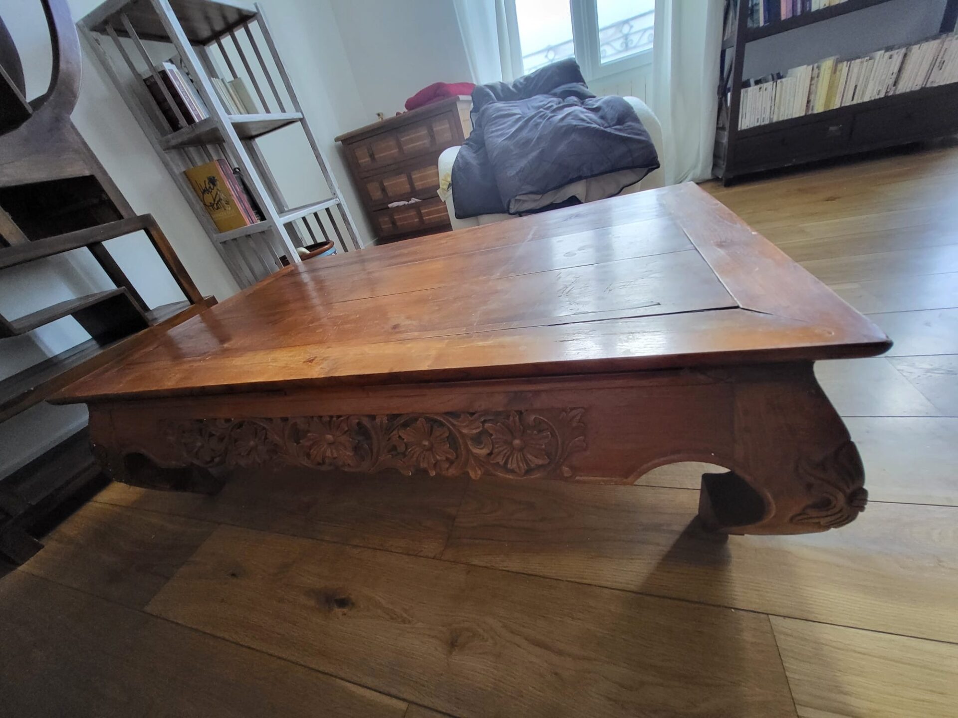 Table basse en bois ancienne – Image 5