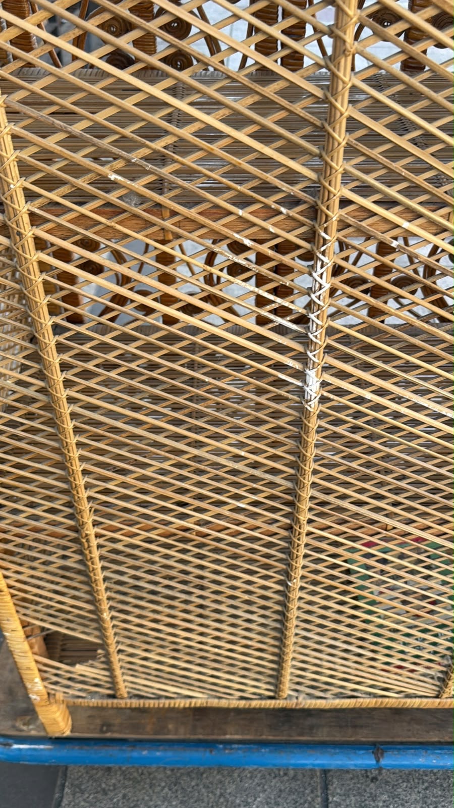 Armoire en osier tressé des années 60 – Image 6